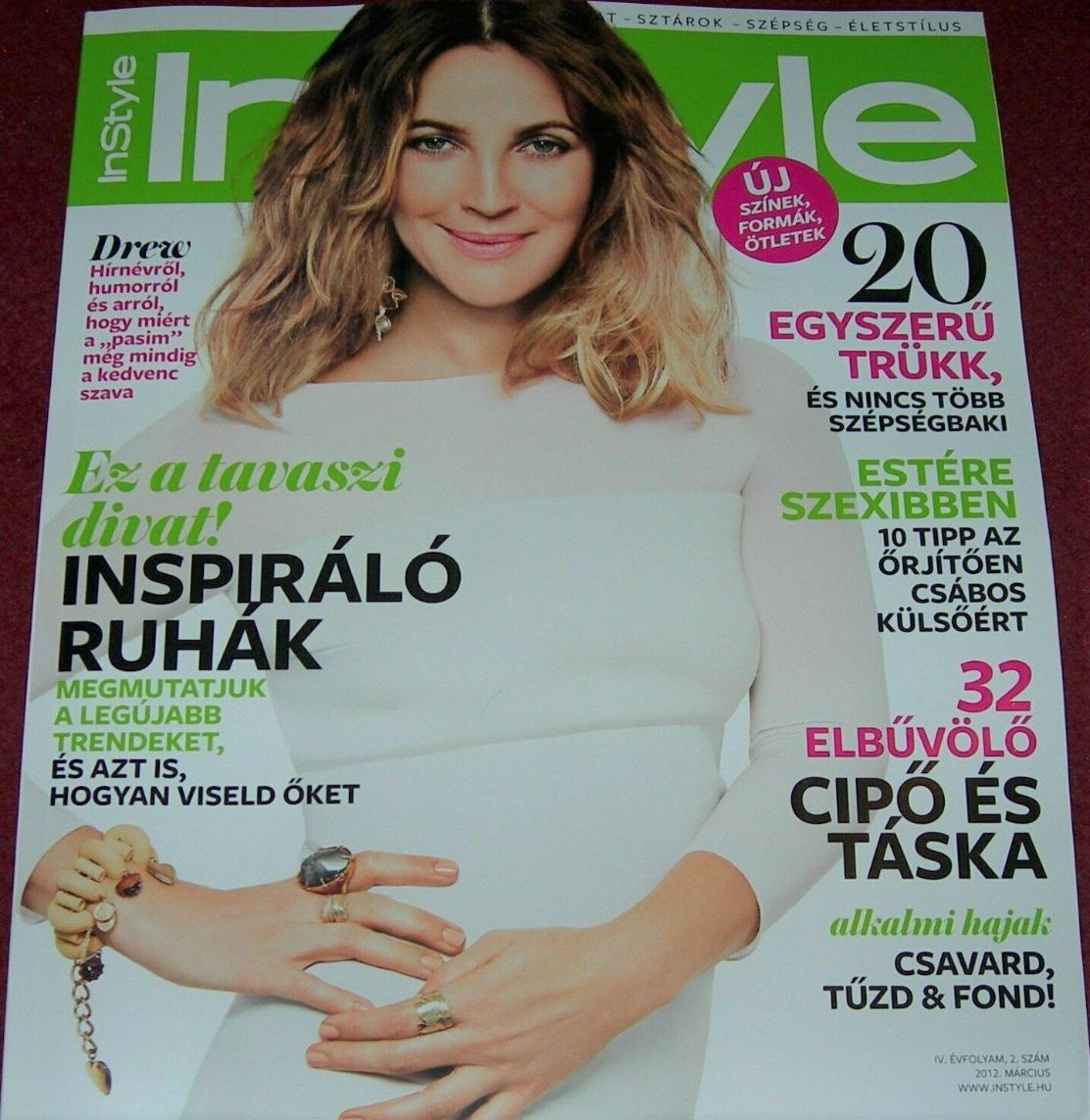 IN STYLE HUNGARY magazine side cover  January 2016