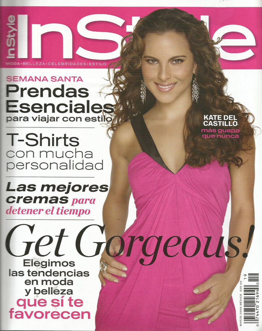 IN STYLE MEXICO magazine side cover  March 2008