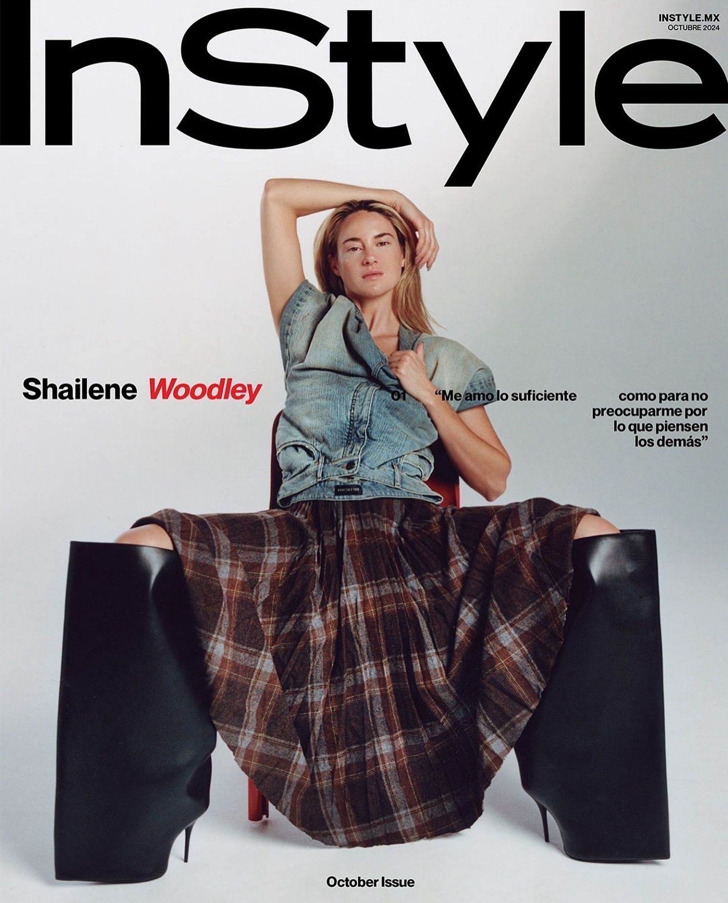 IN STYLE MEXICO magazine side cover  October 2024
