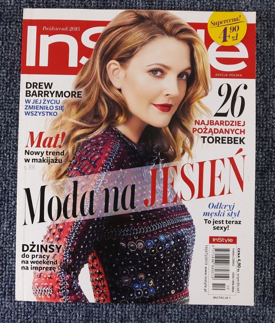 IN STYLE (PL) magazine side cover  October 2013