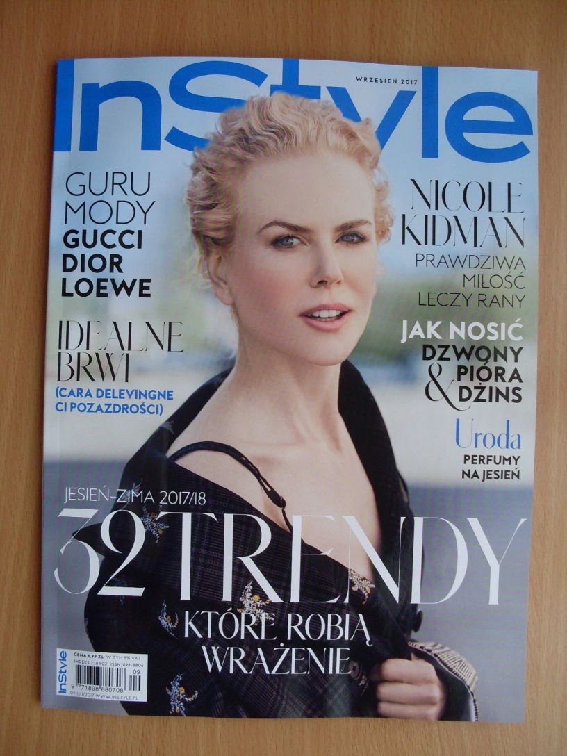 IN STYLE (PL) magazine side cover  September 2017