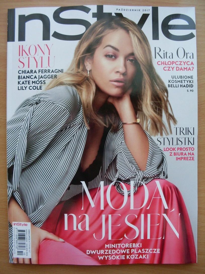 IN STYLE (PL) magazine side cover  October 2017