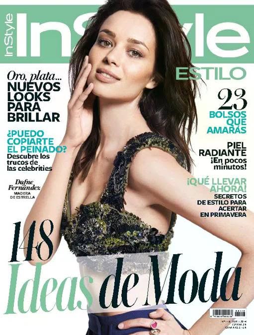 IN STYLE SPAIN magazine side cover  April 2014