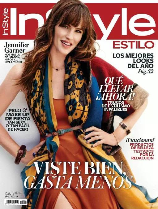 IN STYLE SPAIN magazine side cover Issue 125  January 2015