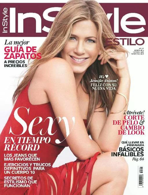 IN STYLE SPAIN magazine side cover  March 2015