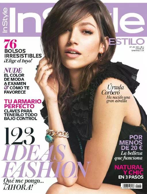 IN STYLE SPAIN magazine side cover  April 2015