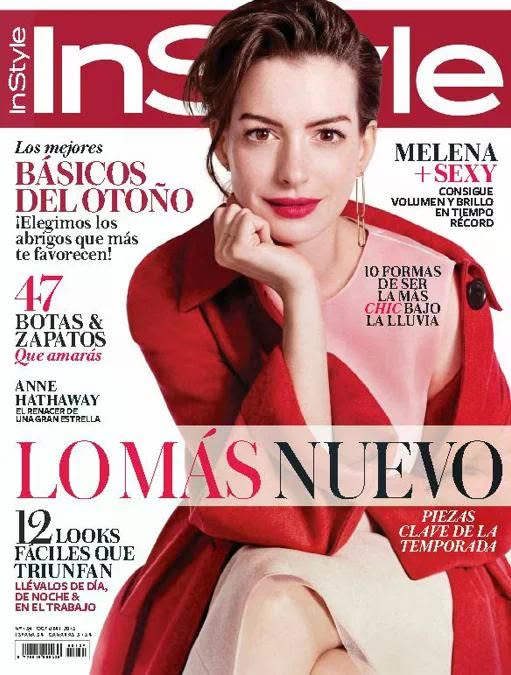 IN STYLE SPAIN magazine side cover  October 2015
