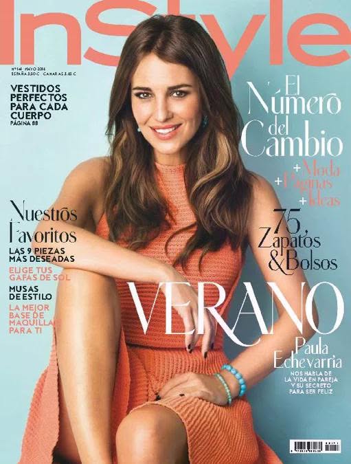 IN STYLE SPAIN magazine side cover  May 2016