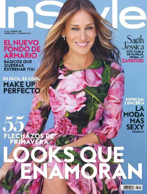 IN STYLE SPAIN magazine side cover  February 2017