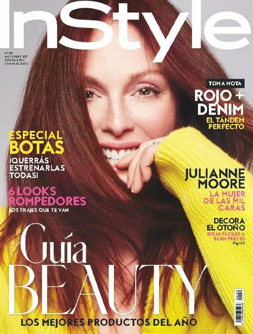 IN STYLE SPAIN magazine side cover  November 2017
