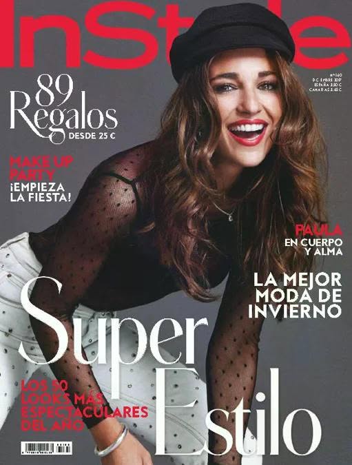 IN STYLE SPAIN magazine side cover  December 2017