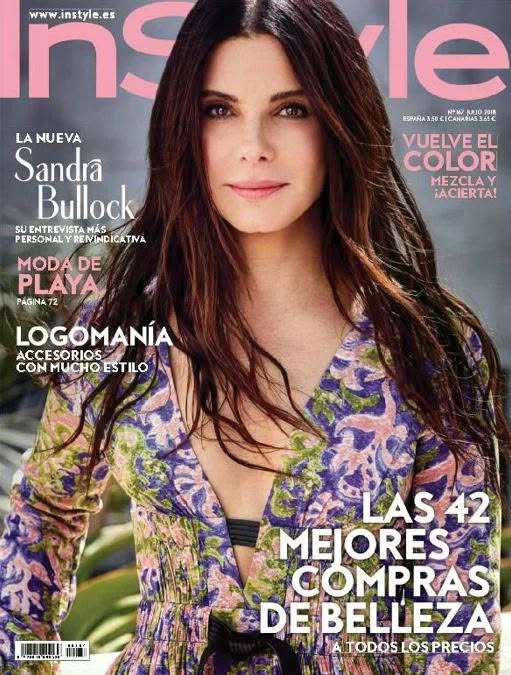 IN STYLE SPAIN magazine side cover  July 2018