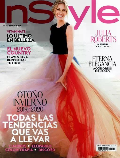 IN STYLE SPAIN magazine side cover  September 2019