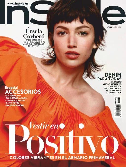 IN STYLE SPAIN magazine side cover  April 2020