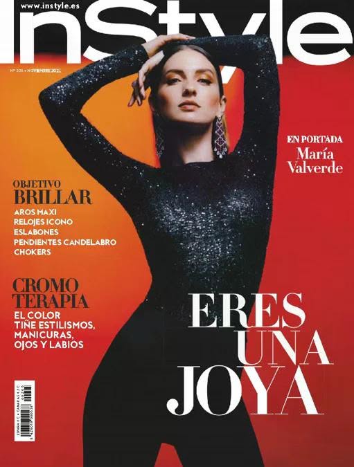 IN STYLE SPAIN magazine side cover  December 2021