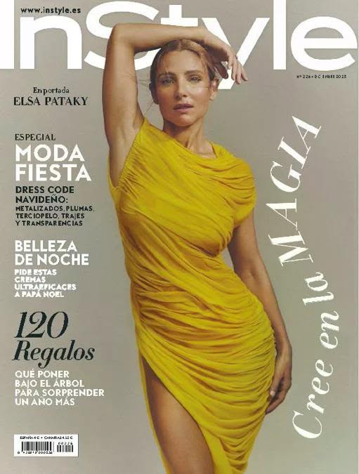 IN STYLE SPAIN magazine side cover  December 2023