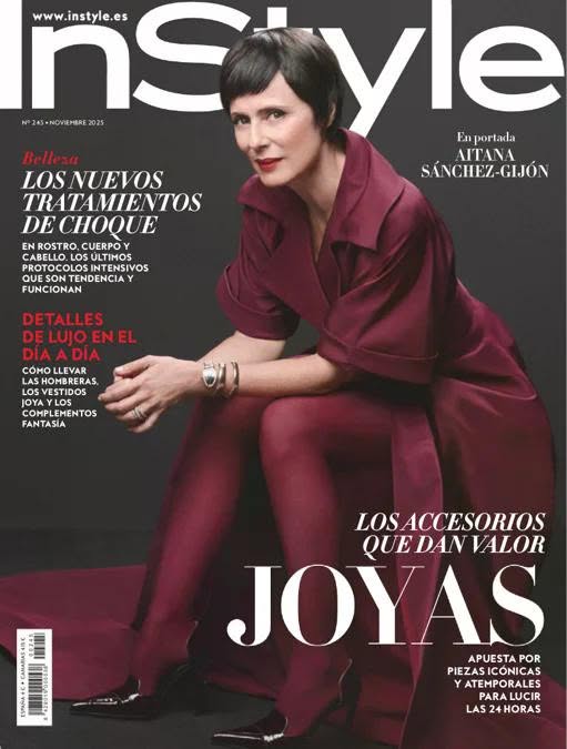 IN STYLE SPAIN magazine side cover  September 2025