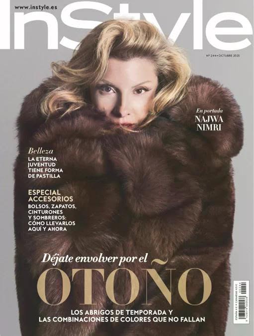 IN STYLE SPAIN magazine side cover  October 2025