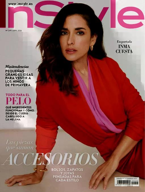 IN STYLE SPAIN magazine side cover  April 2026