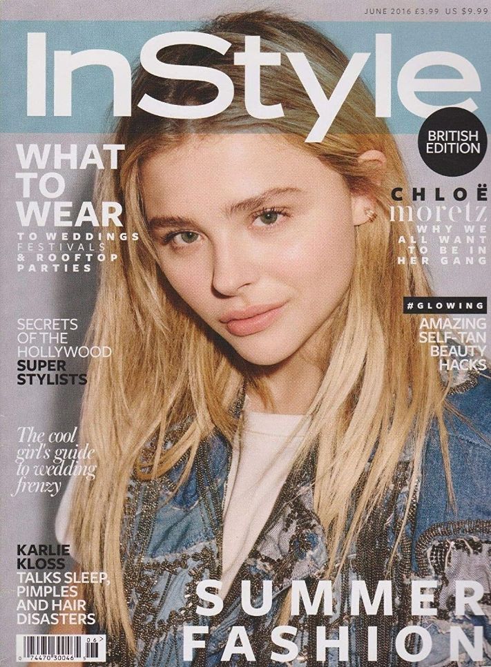 IN STYLE UK magazine side cover  June 2016