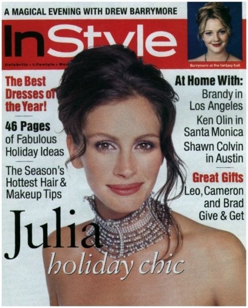 IN STYLE USA magazine side cover  January 1999
