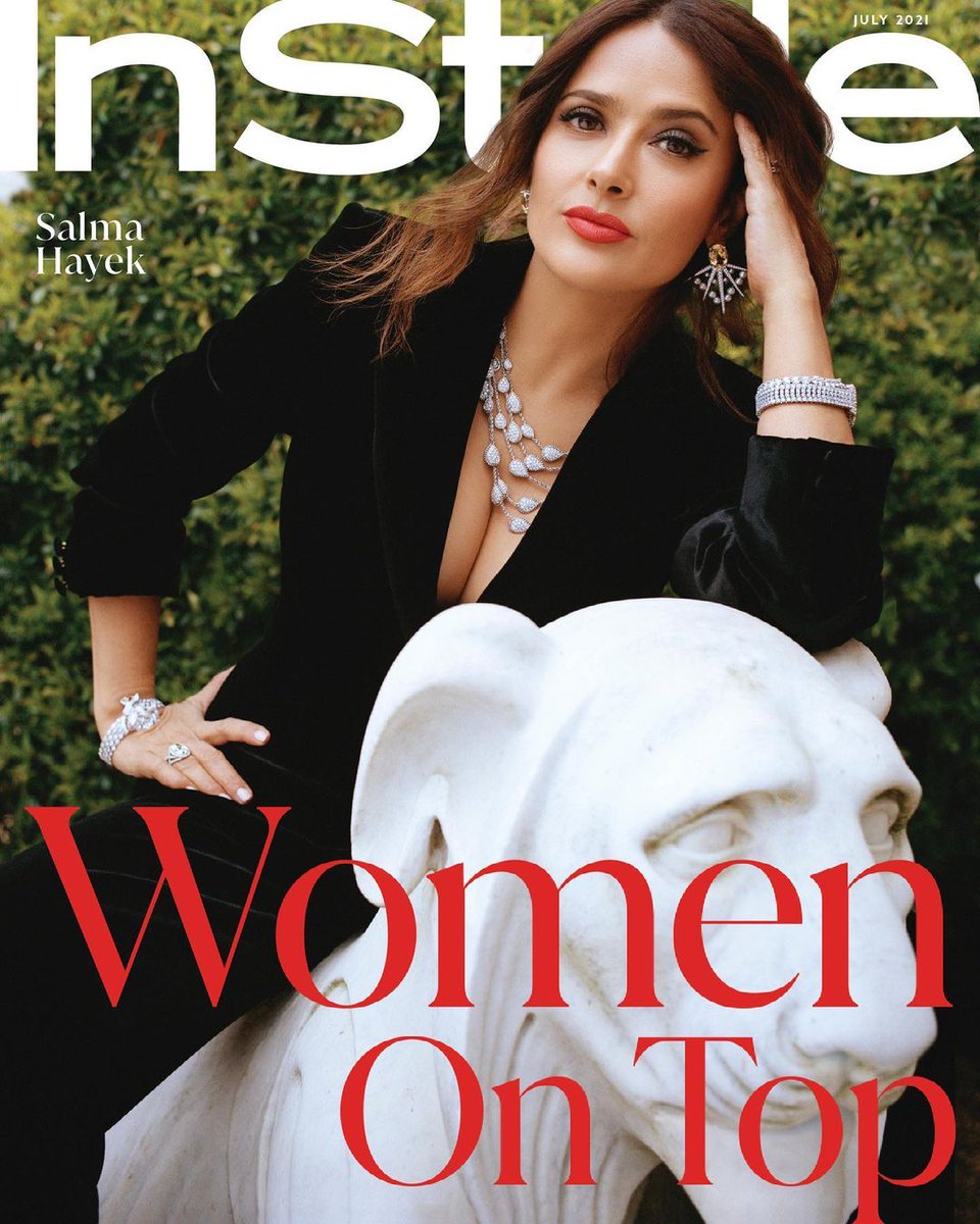 IN STYLE USA magazine side cover  July 2021