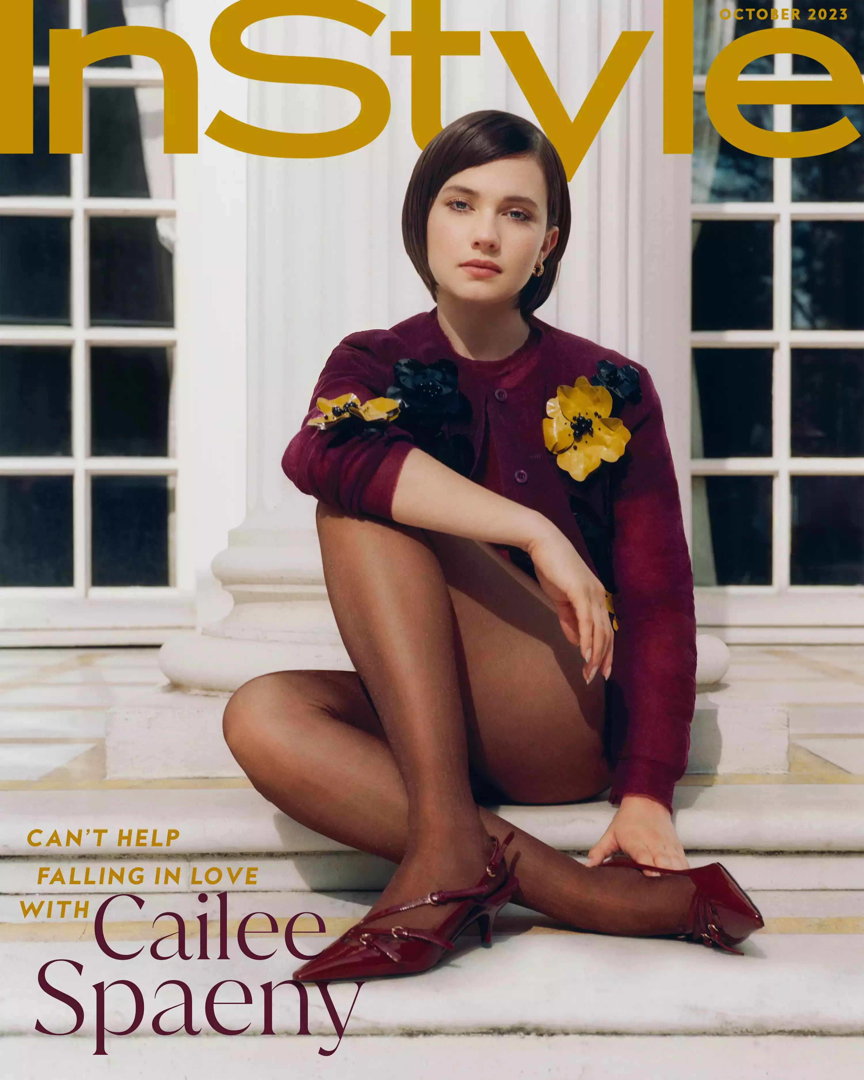 IN STYLE USA magazine side cover  October 2023