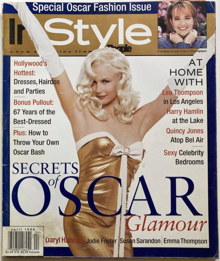 IN STYLE USA magazine side cover  April 1996