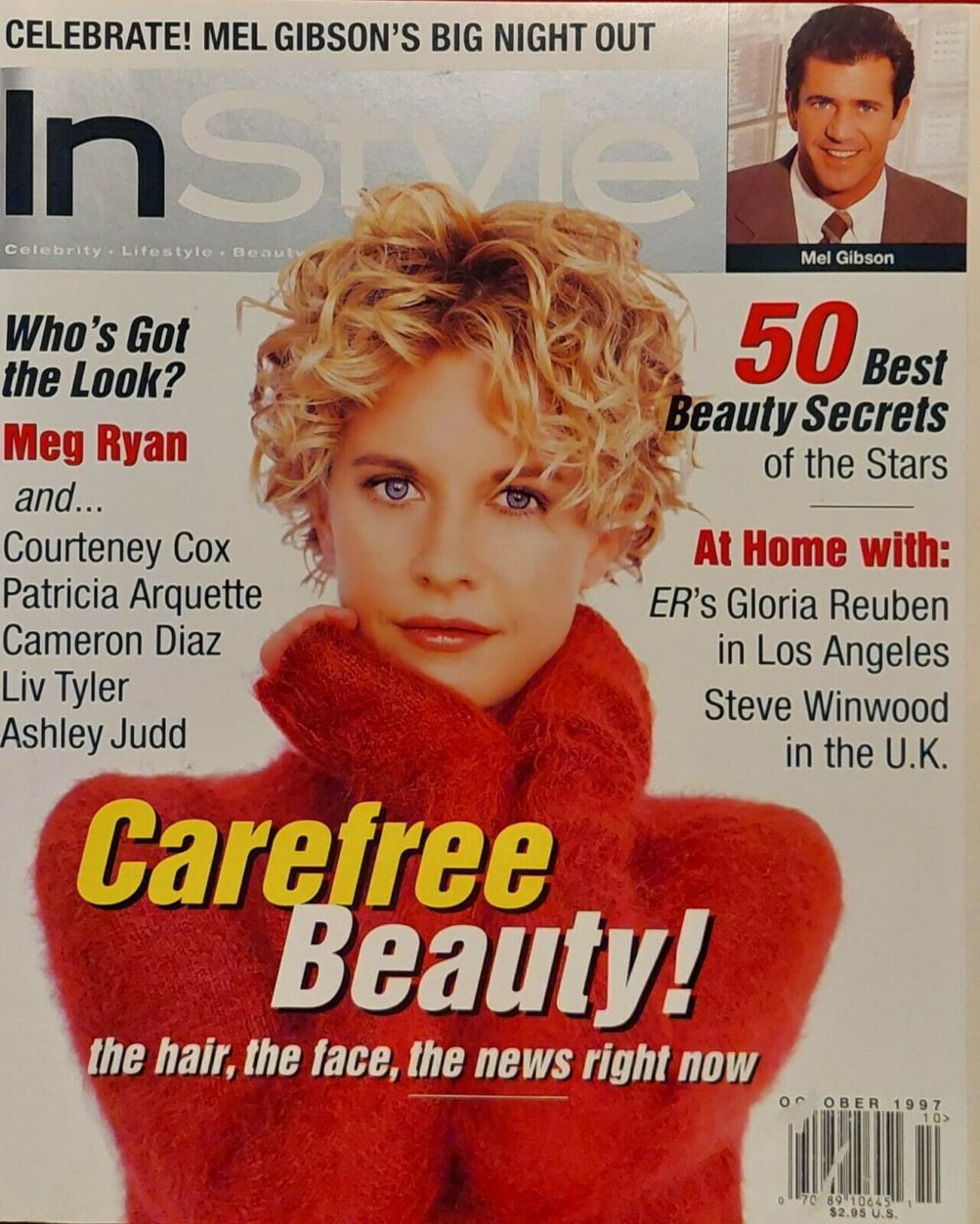 IN STYLE USA magazine side cover  October 1997