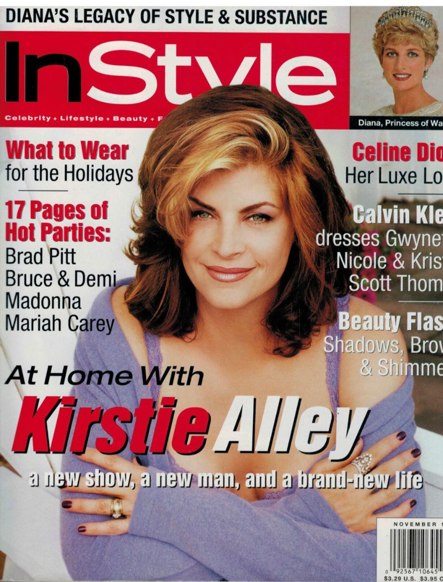 IN STYLE USA magazine side cover  November 1997