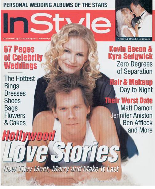 IN STYLE USA magazine side cover  February 1998