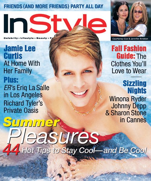 IN STYLE USA magazine side cover  August 1998
