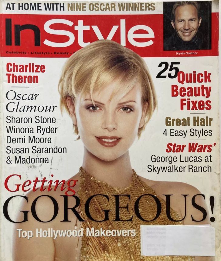 IN STYLE USA magazine side cover  April 1999