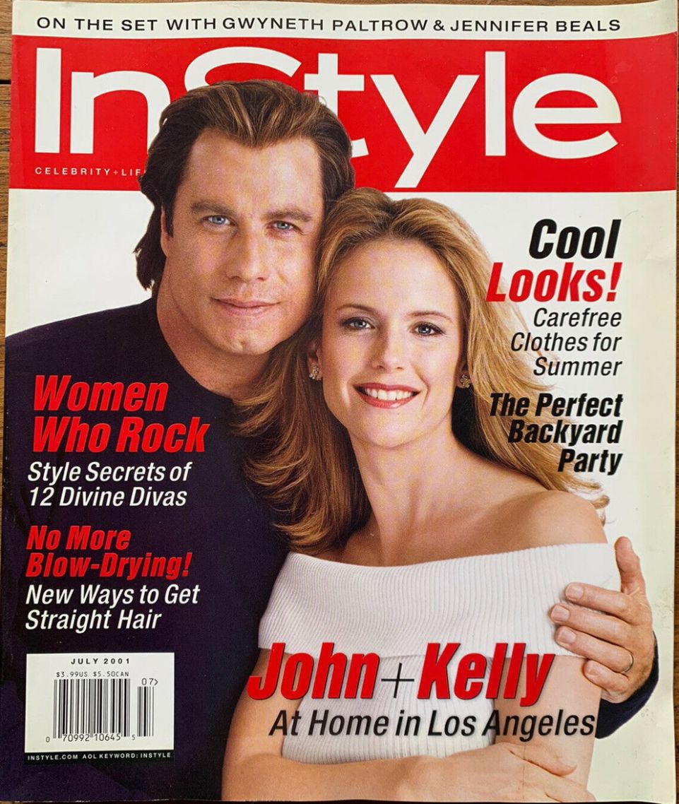 IN STYLE USA magazine side cover  July 2001
