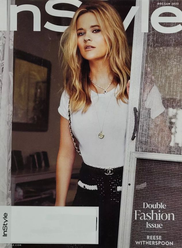IN STYLE USA magazine side cover  December 2001/ January 2022 