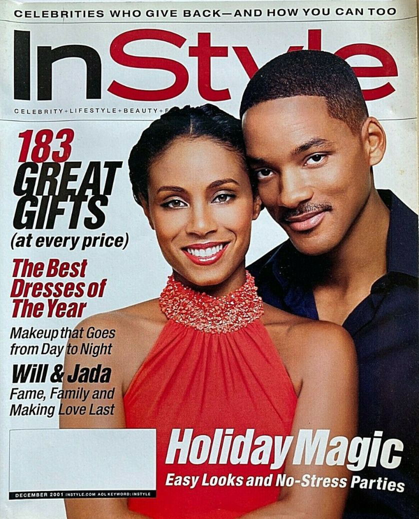 IN STYLE USA magazine side cover  December 2001