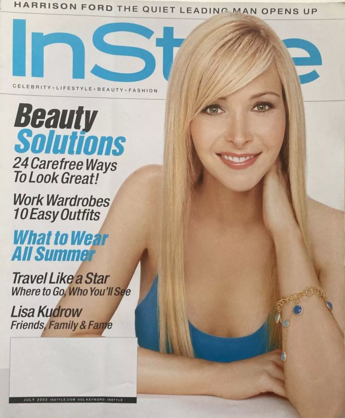 IN STYLE USA magazine side cover  July 2003