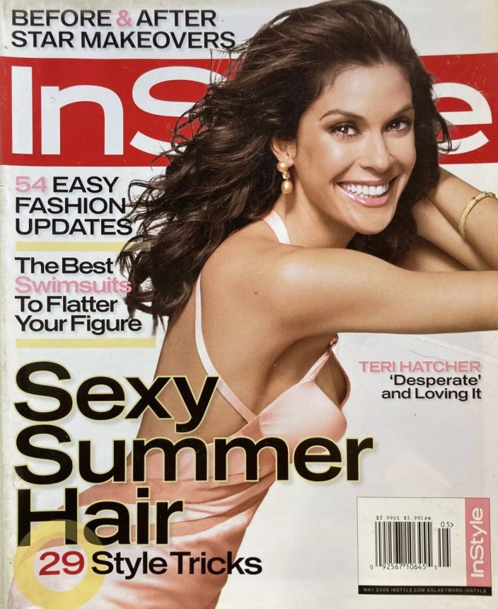 IN STYLE USA magazine side cover  May 2005