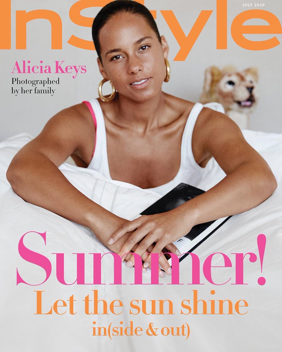IN STYLE USA magazine side cover  July 2020