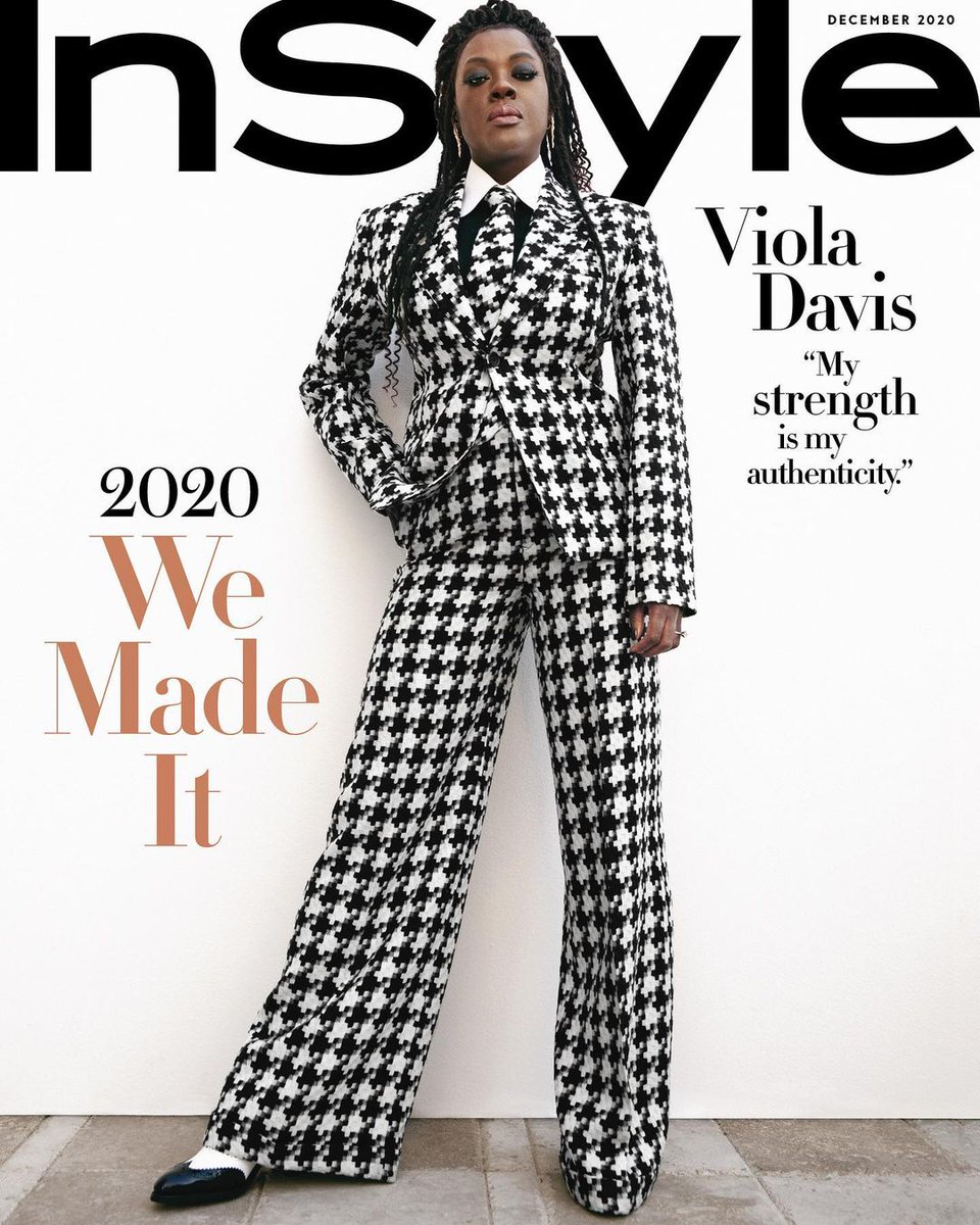 IN STYLE USA magazine side cover  December 2020