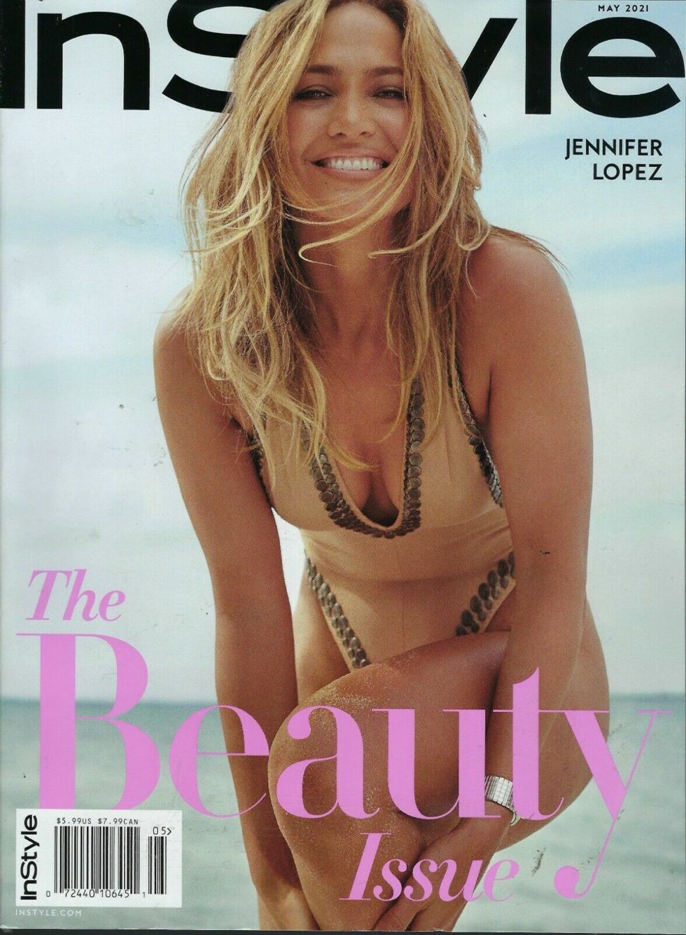 IN STYLE USA magazine side cover  May 2021