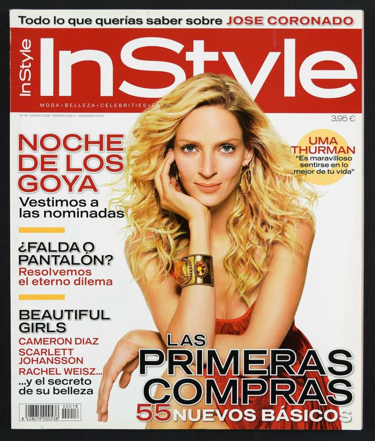 IN STYLE SPAIN magazine side cover Issue 18  March 2006