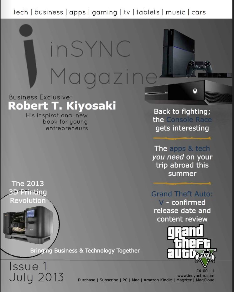 INSYNC. magazine side cover Issue 1 July 2013