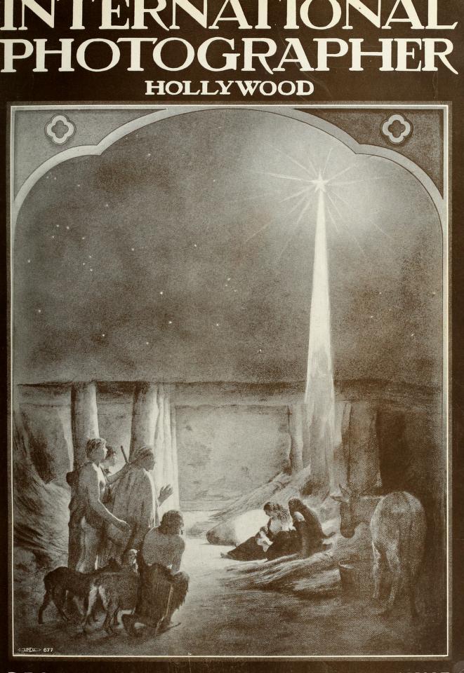 INTERNATIONAL PHOTOGRAPHER magazine side cover December 1929