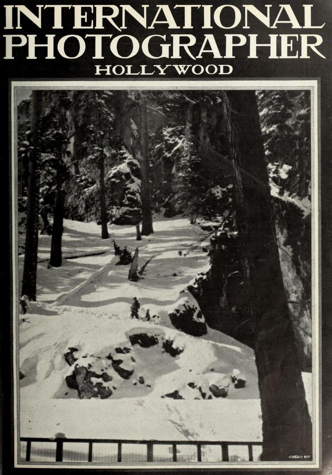 INTERNATIONAL PHOTOGRAPHER magazine side cover February 1930