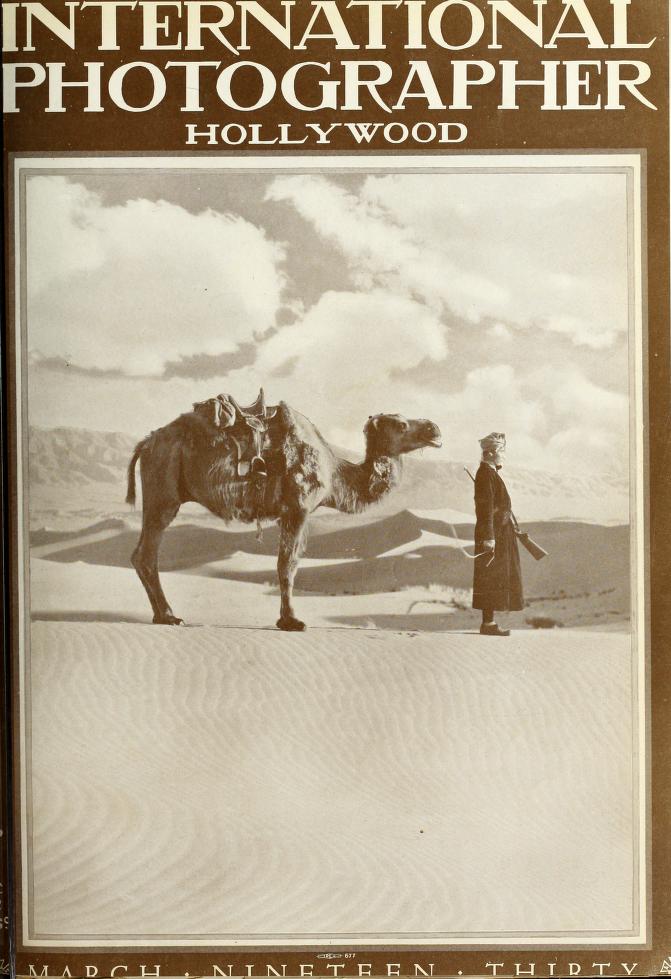 INTERNATIONAL PHOTOGRAPHER magazine side cover March 1930