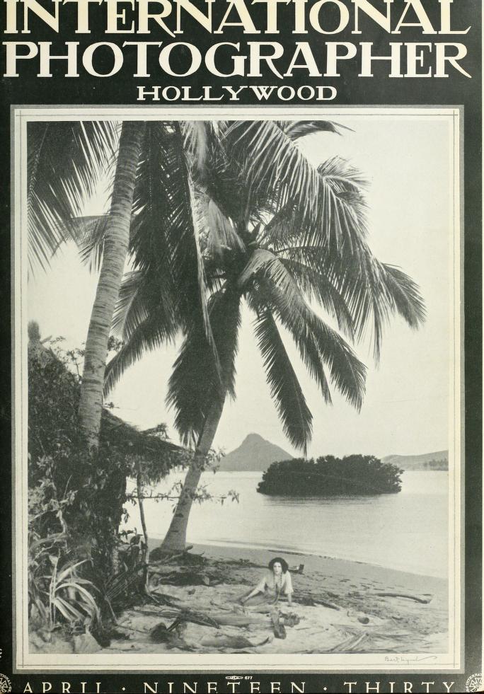 INTERNATIONAL PHOTOGRAPHER magazine side cover April 1930