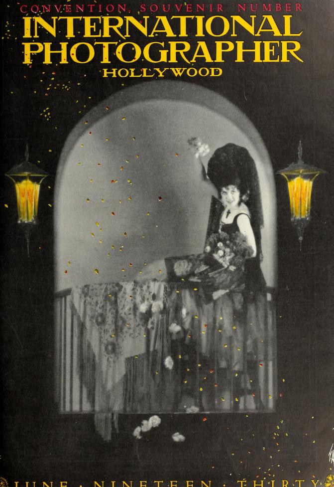 INTERNATIONAL PHOTOGRAPHER magazine side cover June 1930