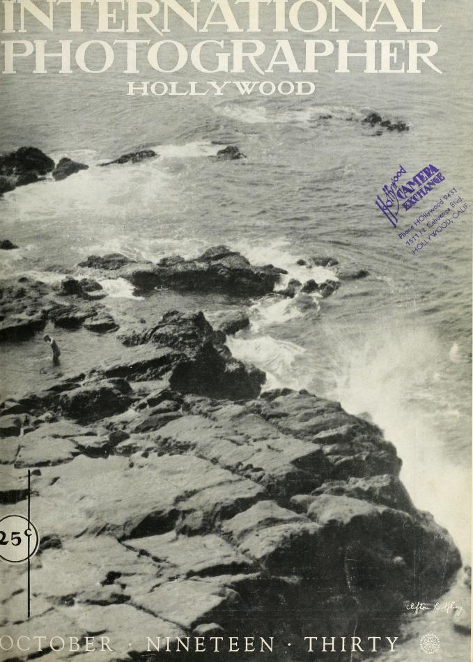 INTERNATIONAL PHOTOGRAPHER magazine side cover October 1930