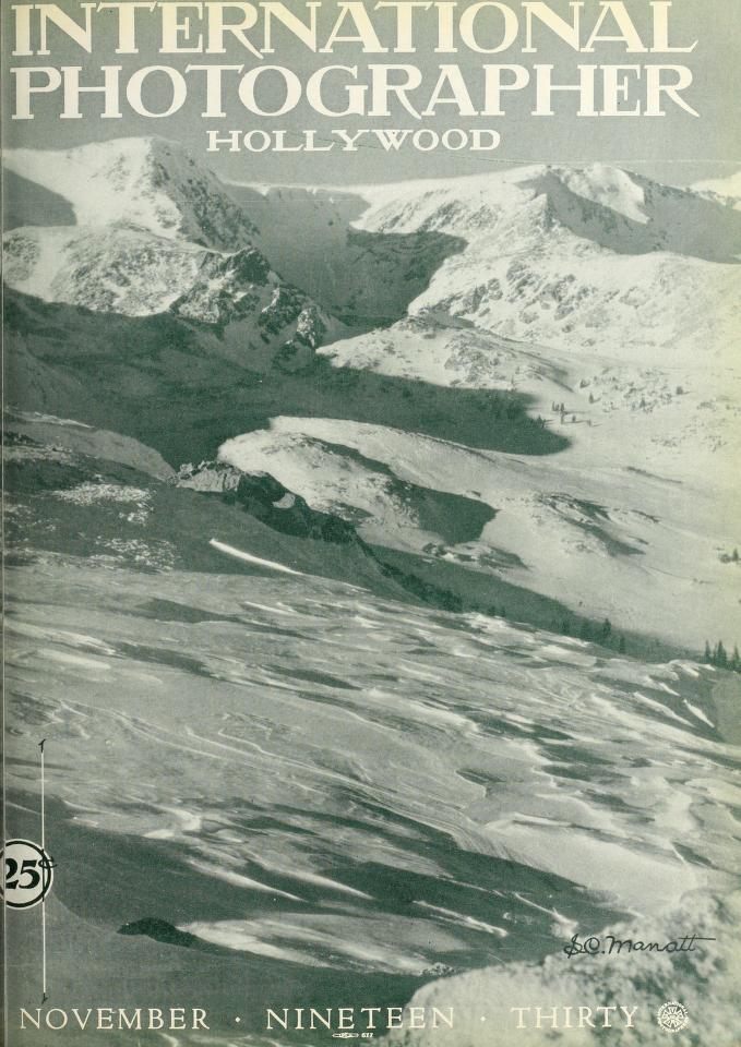 INTERNATIONAL PHOTOGRAPHER magazine side cover November 1930